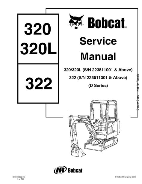 bobcat 320 320l compact excavator service repair manual|bobcat price used.